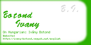 botond ivany business card